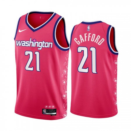 Camiseta Hombre Washington Wizards Daniel Gafford 21 2022-23 City Edition Flor De Cerezo Rosa Swingman